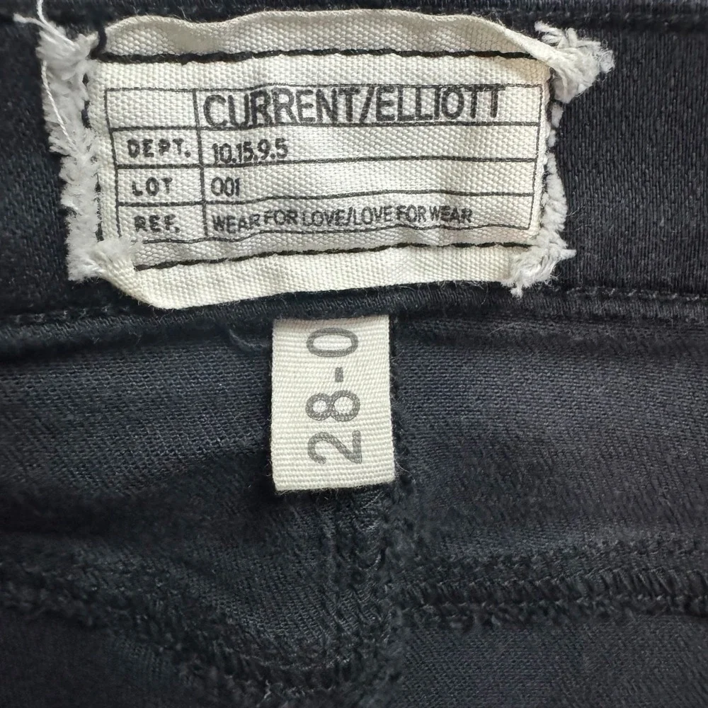 Current Elliott Women's‎ Jeans 28 Black The Girl Crush High Waist Flare Jean